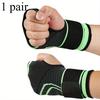 1PAIR Sports Strap Palm Guard Outdoor Sports Weightlifting Fitness Wrap Wrist Elastic Pressurized Strap Palm Guard
