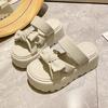 Fashion 7CM Casual Wedge Slippers Women New Summer Non Slip Platform Sandals Woman Open Toe Comfortable Female Chunky Beach Slippers