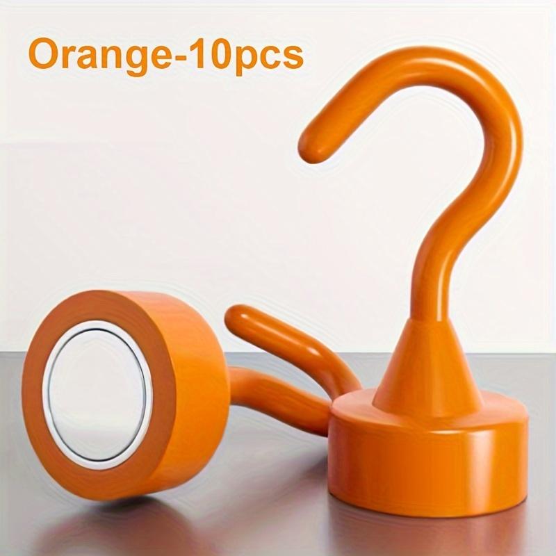 

10 шт. разноцветных магнитных крючков для хранения, грузоподъемность 11 фунтов, прочные магниты для подвешивания на холодильники и потолки 10PCS