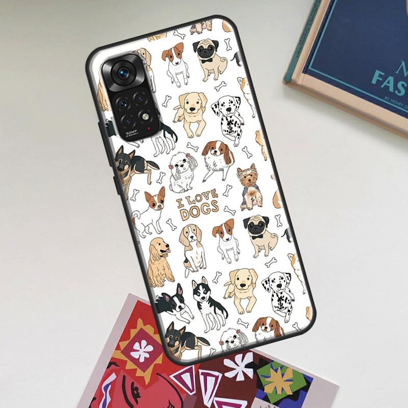 

French Bulldog Beagle Dogs Pattern Case For Xiaomi Redmi Note 13 14 Pro 12 11 10 15 Pro Plus Redmi 15C 14C 13C 10C 12C 15 Cover Redmi 15C 5G
