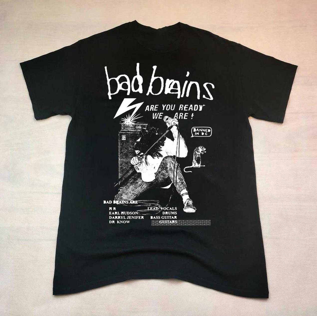 Men s and Women s T-shirts Bad Brains band Are You Ready Unisex T-Shirt All Size S
