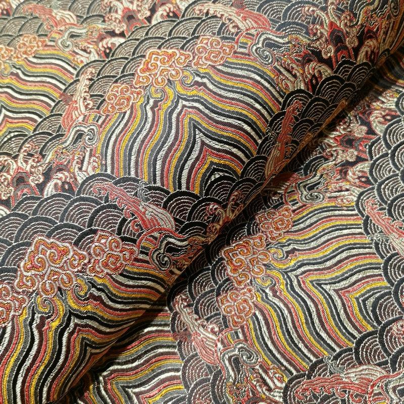 Ancient Style Silk Satin Fabric for Traditional Chinese Tang Suit Cheongsam Embroidered Hanfu Material Handcraft Packaging Cloth