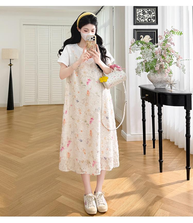 2026 Summer Comfort Age-Reducing Maternity Loose Two-Piece Dress 2XL