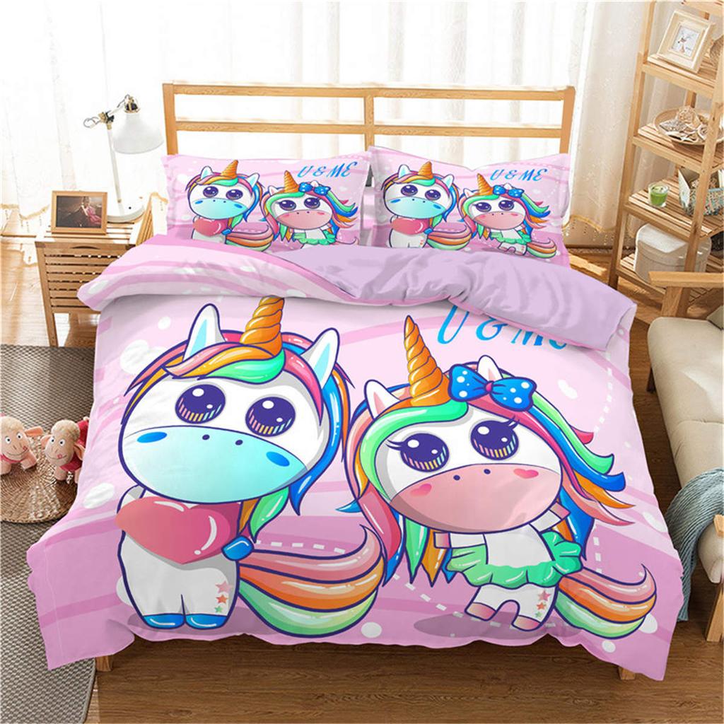 Animal Insect Series Bedding Set,Print Butterfly Panda, Deer,Panda Duvet Cover And Pillowcase, Dekbedovertrek,Single Double