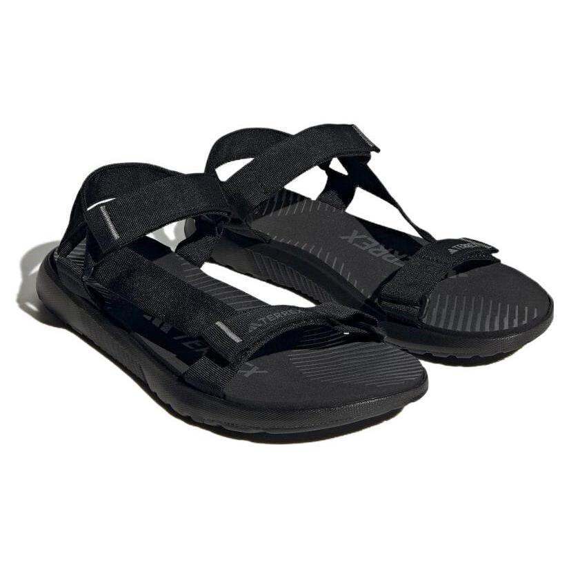 New Adidas Terrex Hydroterra Light Sandals Core Black Grey ID4273