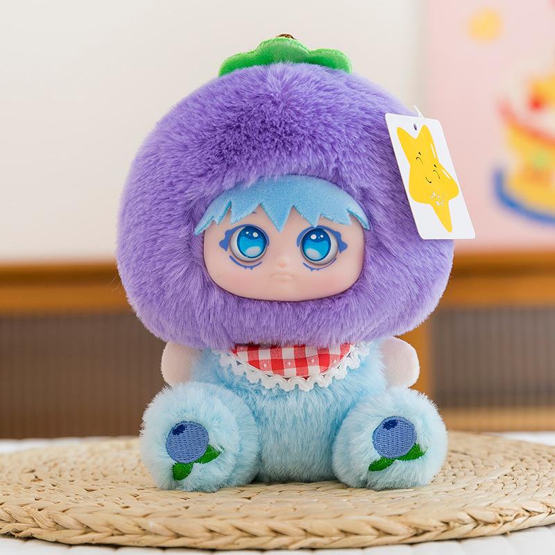 

MM іриска різнокольорові фрукти плюшева сліпа коробка серія модний ігровий подарунок милий дитячий кулон лялька сливовий