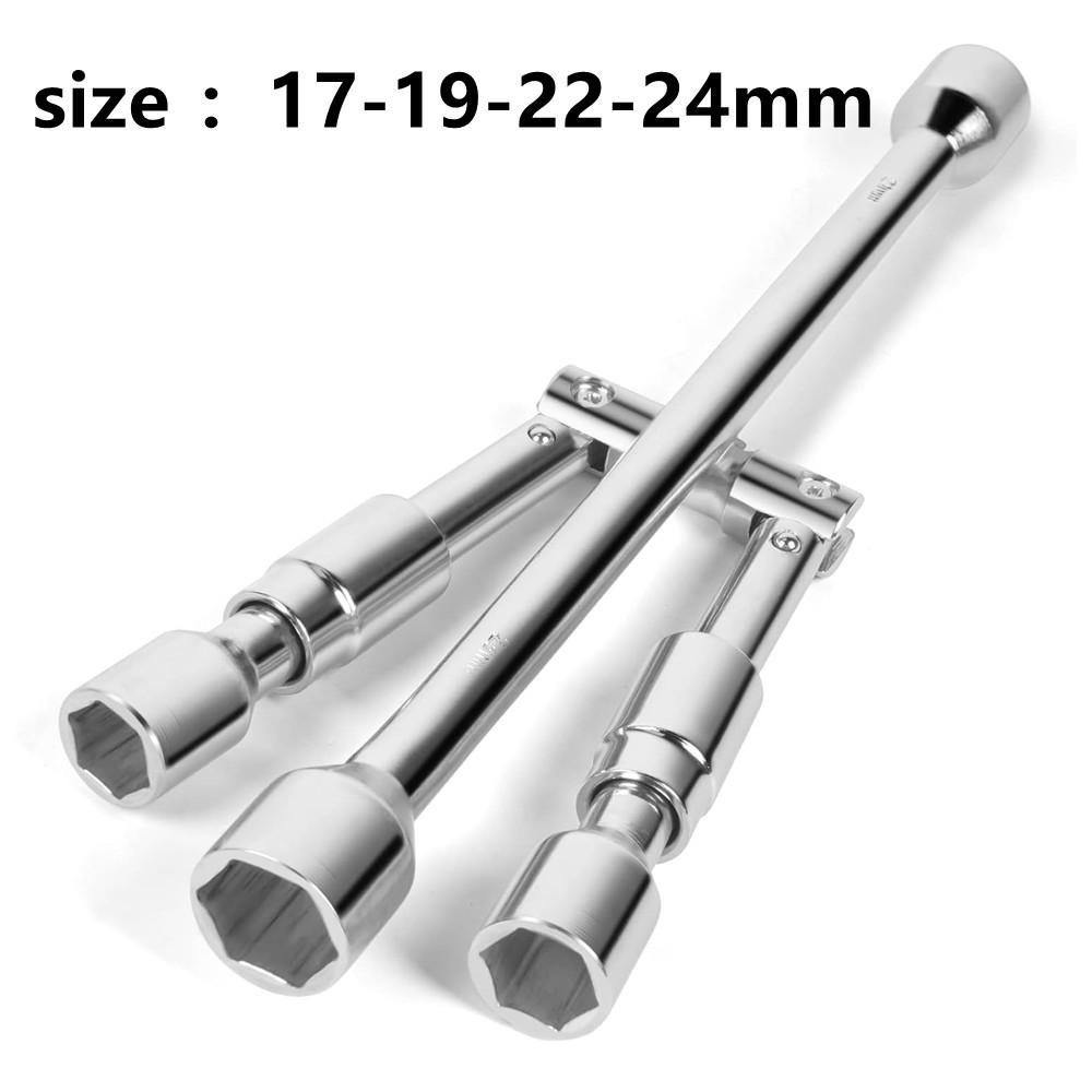 

4-х сторонний складной ключ для колес - универсальный 14-дюймовый крестообразный складной ключ для колесных гаек для легковых автомобилей, грузовиков, внедорожников и автофургонов