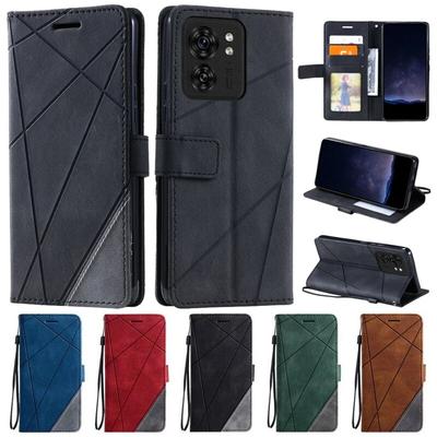 For Motorola Edge 40 Neo Flip Wallet Card Slot Holder Back Cover for Moto Edge40 40neo Multifunctional Lines Leather Kickstand Phone Holster Bags