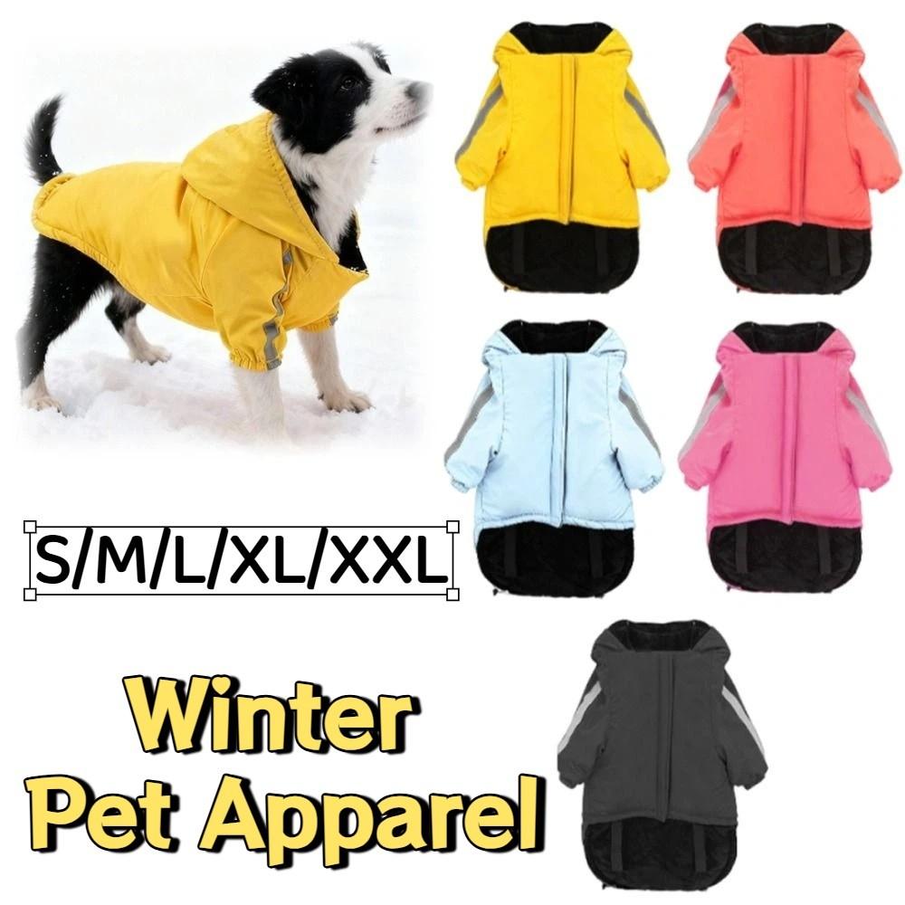 Pet Costume Windproof Fleece Dog Clothes Warm Comfortable Winter Pet Apparel Waterproof Thicken Pet Sweatshirt for Dogs