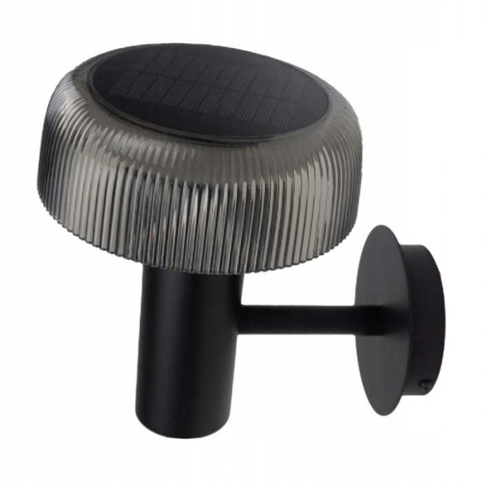 Solar + USB LED Facade Lamp 2W1 IP44 Soe-16Bd Black Shade