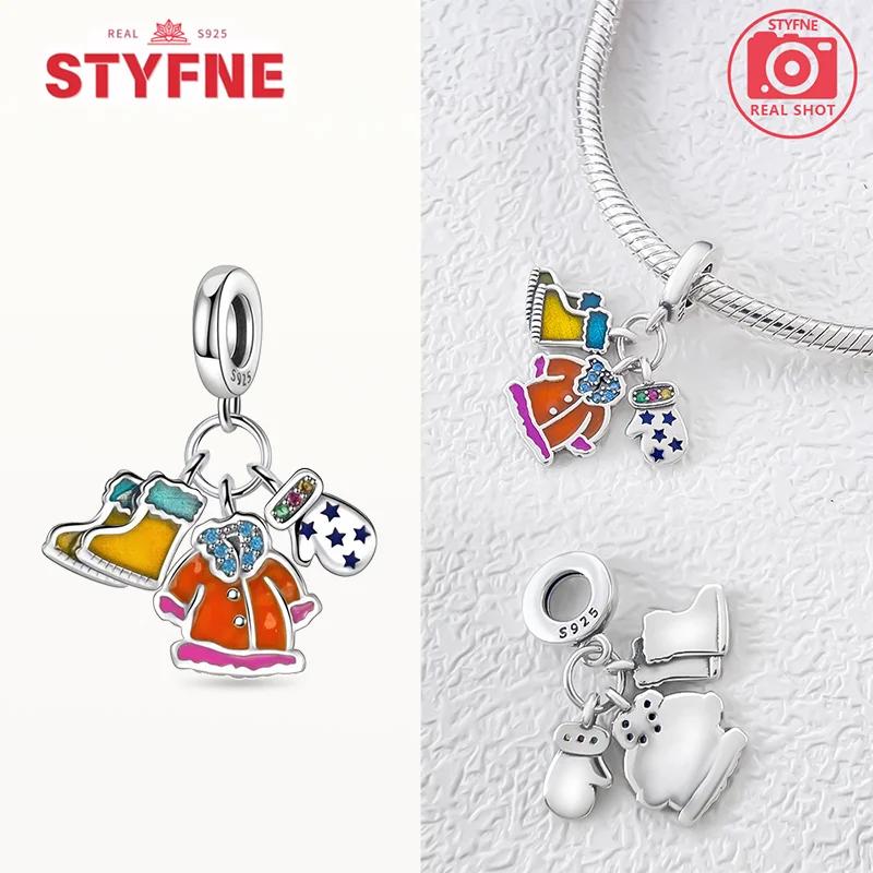 New Christmas Charmscopper Snowman Snowflake Charm Beads Fit Original Bracelets Diy Fine Jewelry Giftfor Women