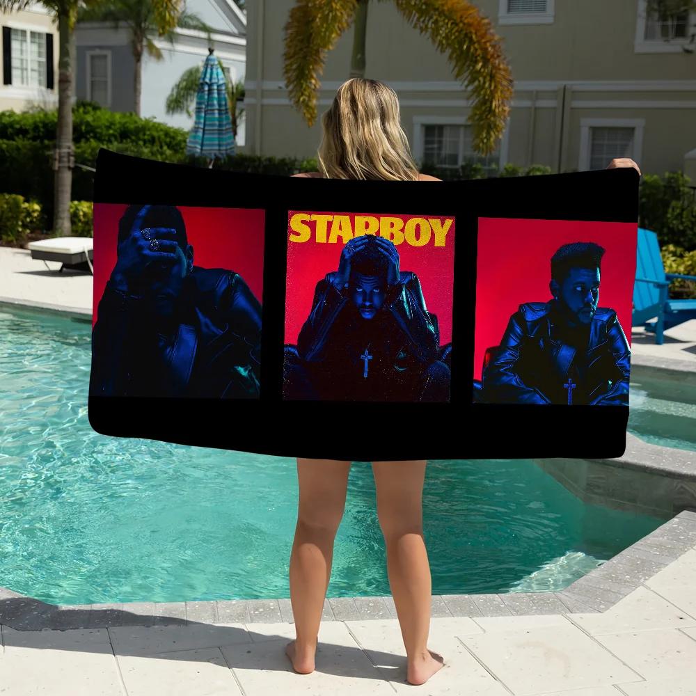 The Weeknd Singer Towel Pool Beach Towel Portable Quick Fast Dry Sand Outdoor Travel Swim Blanket Thin Mat Bath Towel