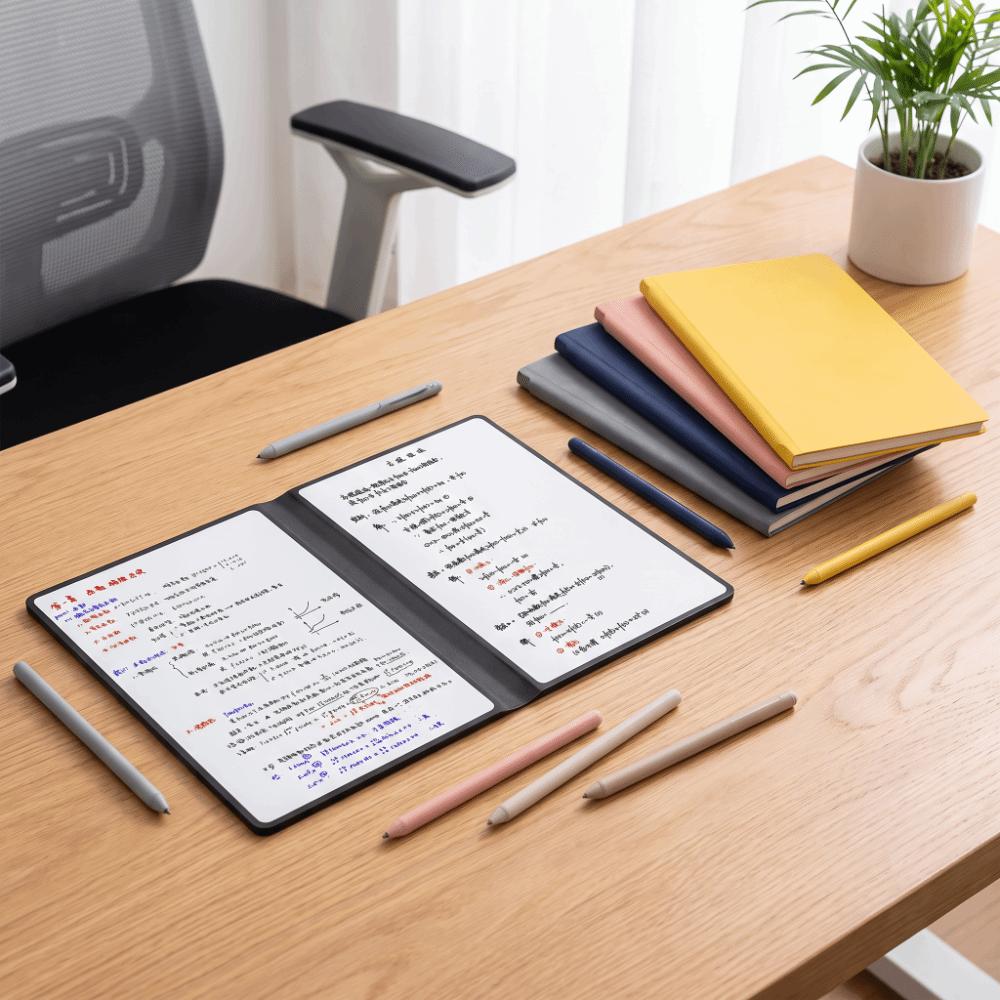 Erasable Reusable Notebook PVC Memo Notepad Portable Design Whiteboard Set Home Use