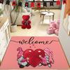 Pink cartoon dwarf heart-shaped door mat - slip mat for home decoration, suitable for entrances to living rooms, bedrooms, etc
