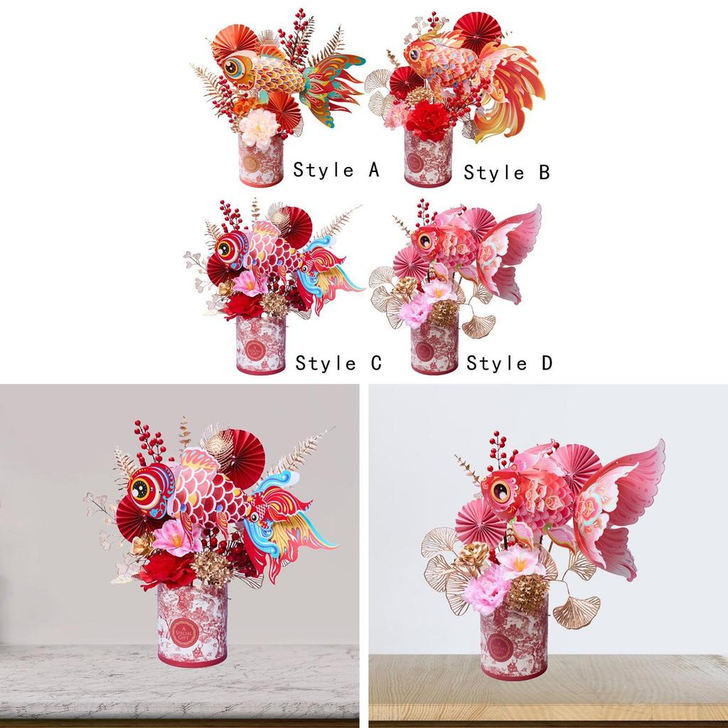DIY Flower Basket Artificial Tree Floral Arrangements Chinese S Ornament
