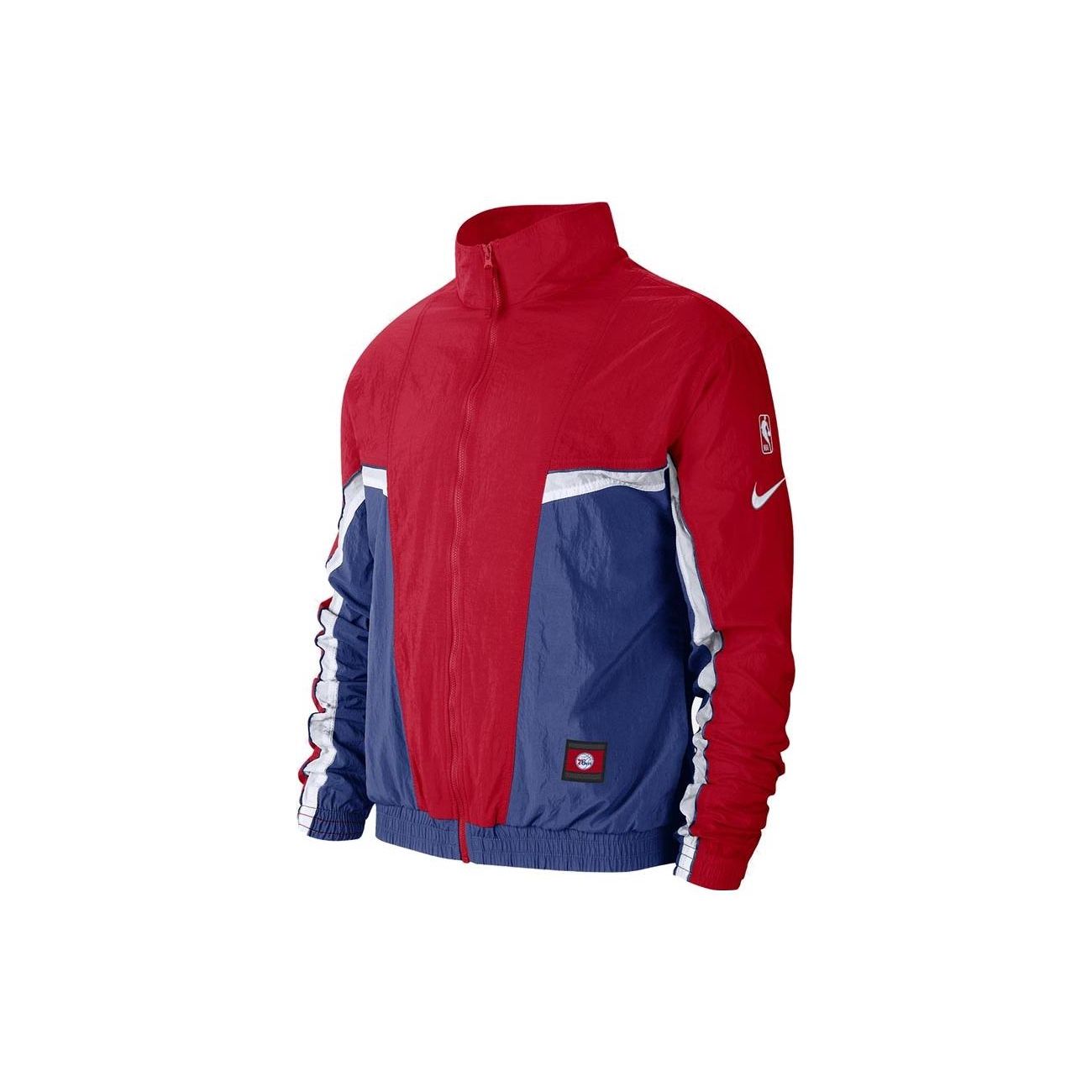 Nike Philadelphia 76ers Loose Colorblock Logo Jacket CJ7153-495 S