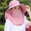Oversized Wide Brim Sun Hat with Neck Flap, UPF 50+ UV Protection Foldable Outdoor Hat for Women Men