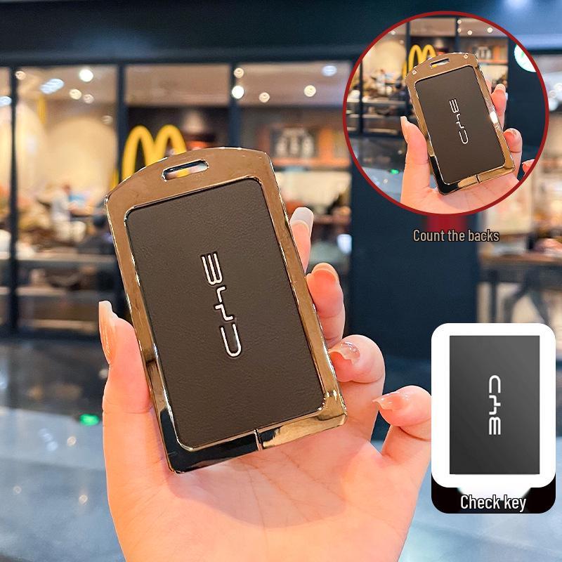 Compatible with BYD & Qin cards, Seagull NFC Dolphin, Song Pro/Plus keychains; full metal case.