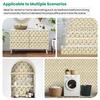 Vintage Floral Wallpaper 22.83"X118" Waterproof Wallpaper for Living Room/Bedroom/Bathroom PVC Wall Sticker