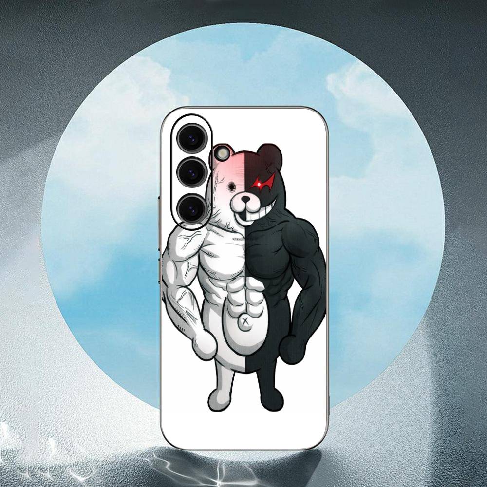 Kumamon Danganronpa Monokuma Luxury Black Phone Case For Samsung Galaxy S23 S24 S25 Ultra S22 Plus S21