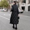 Silberhaus Women's 90% Down Lapel Long Puffer Coat