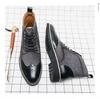 Plus Size Men's Autumn/Winter Leather Chelsea Boots - British Style High-Top Fashion