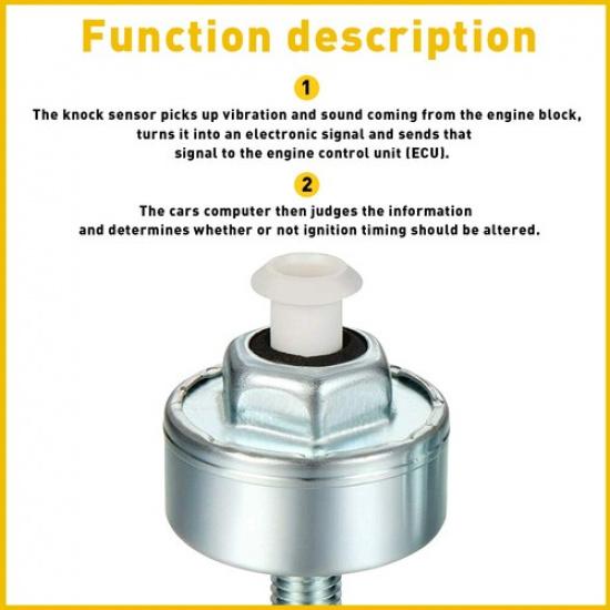 Knock Sensor WHarness For Chevy GMC 1500 2500 485360L 2000 2001-2007 EOA