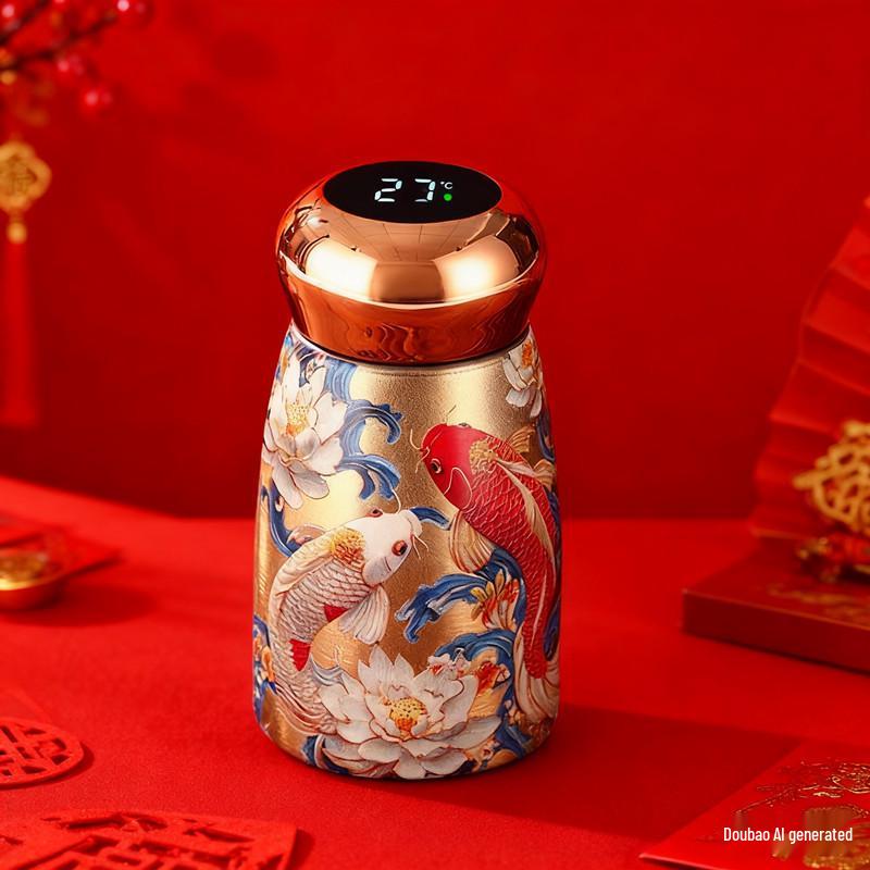 

Mini Double-Layer Women s Portable Insulated Cup 2025 - Compact Car-Mount with Chinese Style 230ml