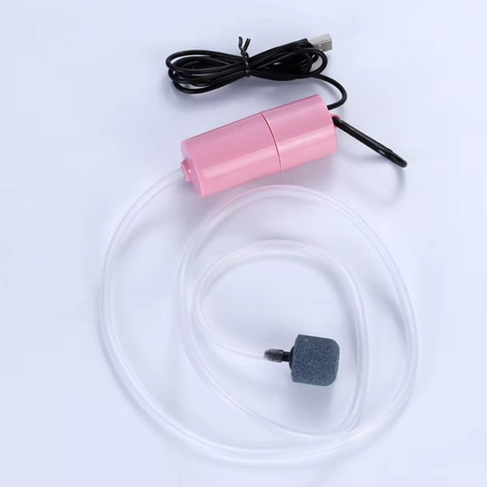 USB Interface Aquarium Air Pump With Air Stone With Silicone Tube Fish Tank Oxygenator Silent Aquarium Air Aerator Fish Tank