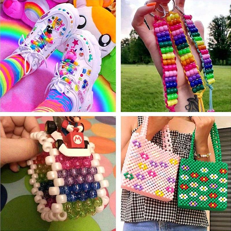 365pcs for Hair Braids Make Your Own Dirty Braids, Big Hole Bucket Beads, Bracelets, Dtring Beads