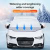 145*115cm Housse de Neige pour Voiture Film Aluminium Anti-givre Anti-gel Épaissie Hiver Pare-neige Automobile Bloque Accessoires Voiture