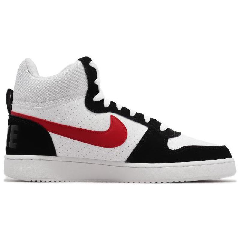 Nike Court Borough Mid 'White Red Black' Sneakers 838938-104