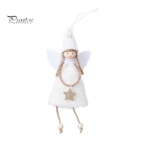 Reusable Xmas Tree Accessories Christmas Angel Doll Decoration, Plush Fairy Girl Pendant, Hanging Nursery Room Decor Ornament for Winter Holiday Party