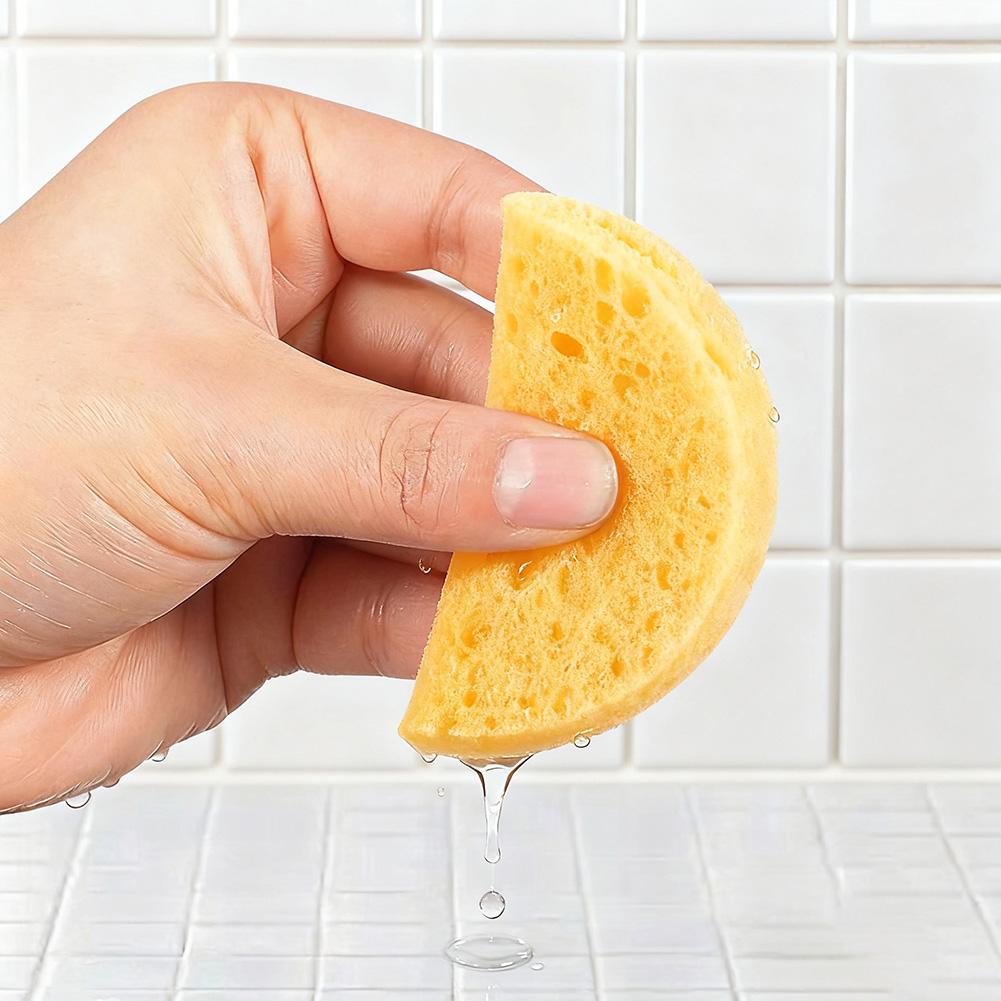 Facial Compressed Cellulose Sponges Reusable Cleansing Face Sponges For Makeup Remover Face Washing Exfoliating Cleaning Tool