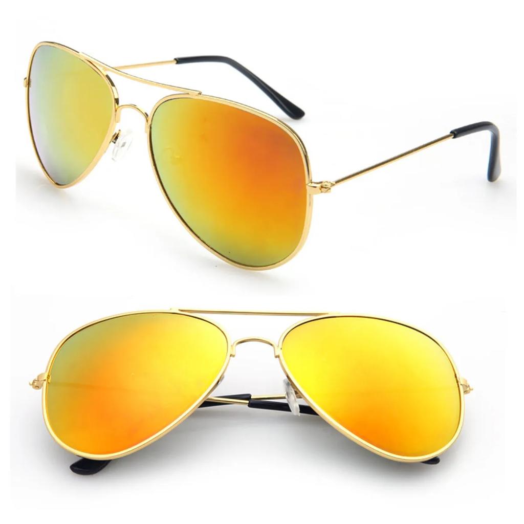 FOENIXSONG Pilot Sunglasses Women Men Gradient Mirrored Blue Silver Gray Classic Eyewear Sun Glasses Fashion