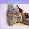Realistic Squirrel Plushie With Soft Short Pile For Home Decor Kids Gift