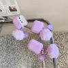 Simple Furball Heart Case Suitable for AirPods 1st Gen 2nd Gen 1st Gen Pro 1 Apple Bluetooth Earphone Case for Women