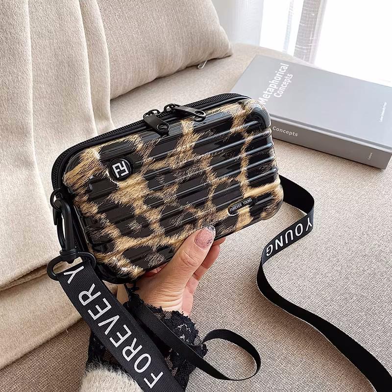 Women's Hard Shell Makeup & Toiletry Mini Bag | Crossbody, Evening, Travel Storage Box