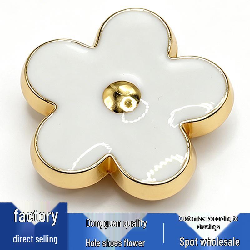 Metal Flower and Bee Shoe Charms for Crocs - Cute, Versatile Decorations
