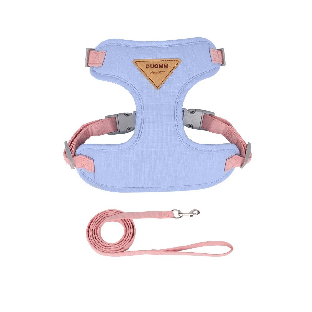 Mesh Dog Harness and Leash Set Breathable Dog Chest Straps  Prevent Breakout