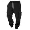 Spring and Autumn new European and American sports casual pants men's sports multi-pocket trousers