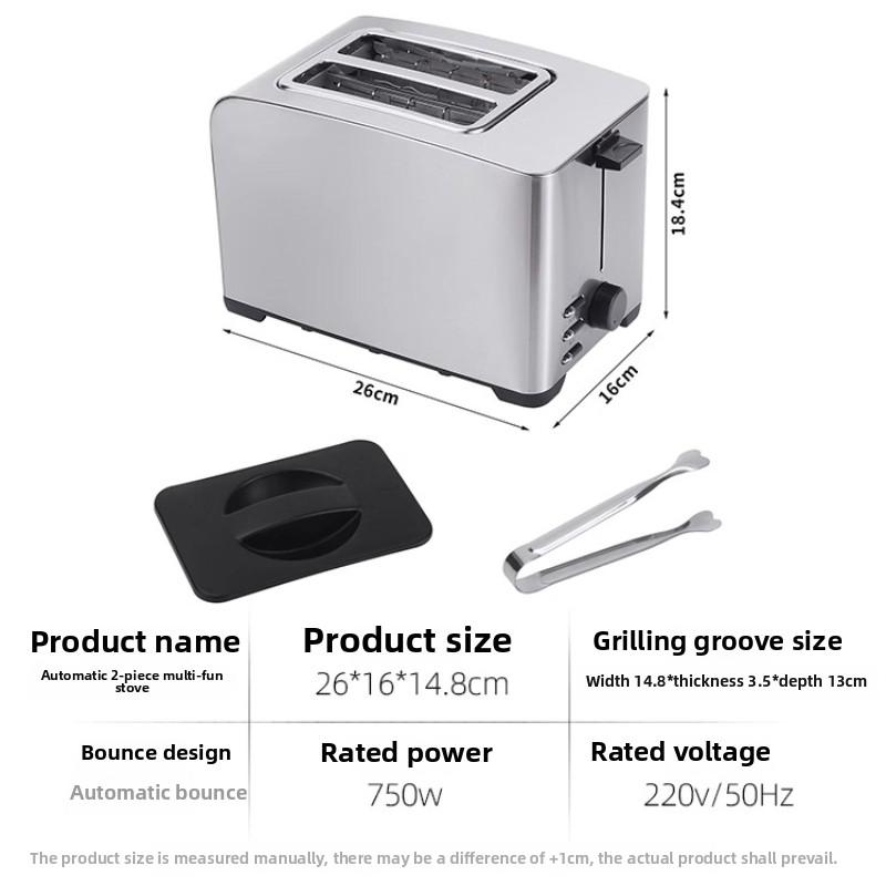 

220V Fully Automatic Toaster Toaster 2 Slices 4 Slices Heated Toast
