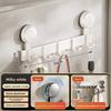 Space Aluminum Suction Cup Hook Set With Multiple Load Capacity For Bathroom And Home Storage