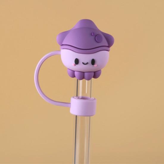 Cute Straw Covers Cap Leak-proof Straw Cap 10mm Diameter Drinking Straw Cover Dust-Proof Straw Lid for 30oz 40oz Tumblers And Outdoor Travel