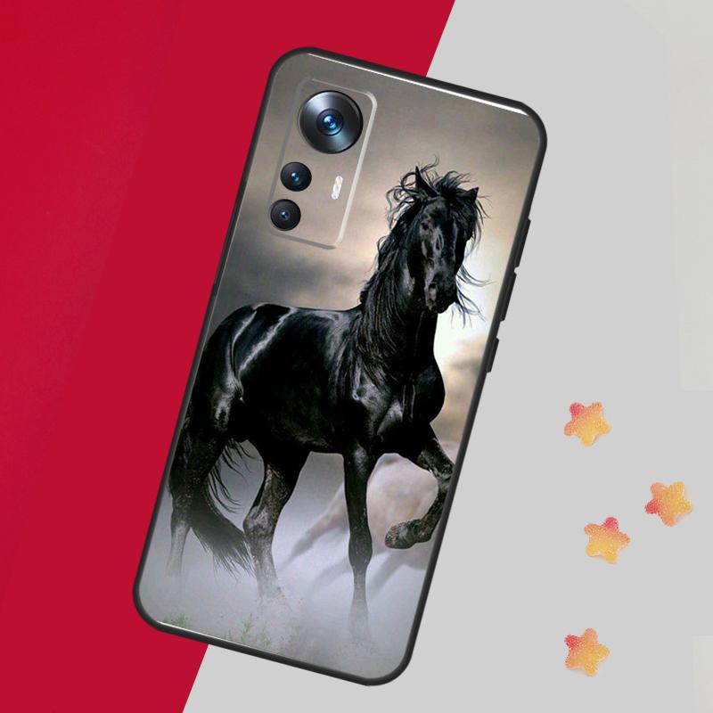 

Beautiful Black Horse Case For Xiaomi 14T Pro 11T 12T 13T 13 14 15 Ultra Cover For POCO F7 F6 F5 X3 X5 X6 X7 Pro POCO F5 Pro