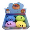 Soft Squishy Bun Stress Relief Toy Set Realistic Dumpling Shape Squeeze Toy Non-Sticky Surface Fun Sensory Toy for Relaxation and Focus