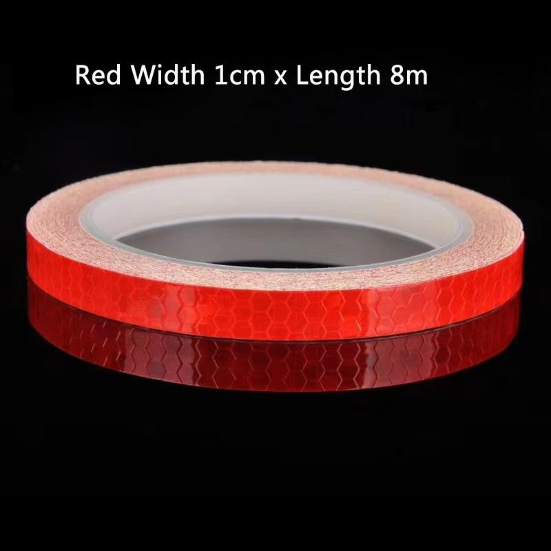 5 Colors Safety Reflective Warning Stickers Waterproof Outdoor Bicycle Rim Reflective Tapes For Bikes Bicycles Motorcycle Decor