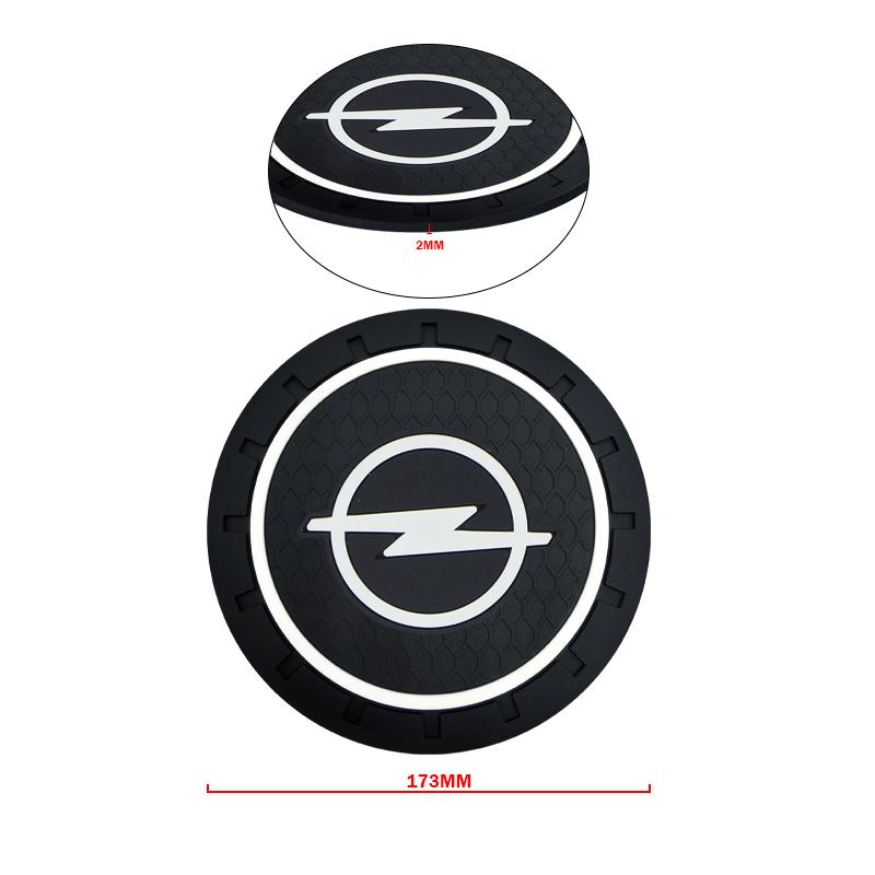 Car Coasters Silicone Anti-Slip Water Cup Mat Drink Pad For Opel Astra j g Insignia Corsa d Vectra c Zafira a Auto Gadgets