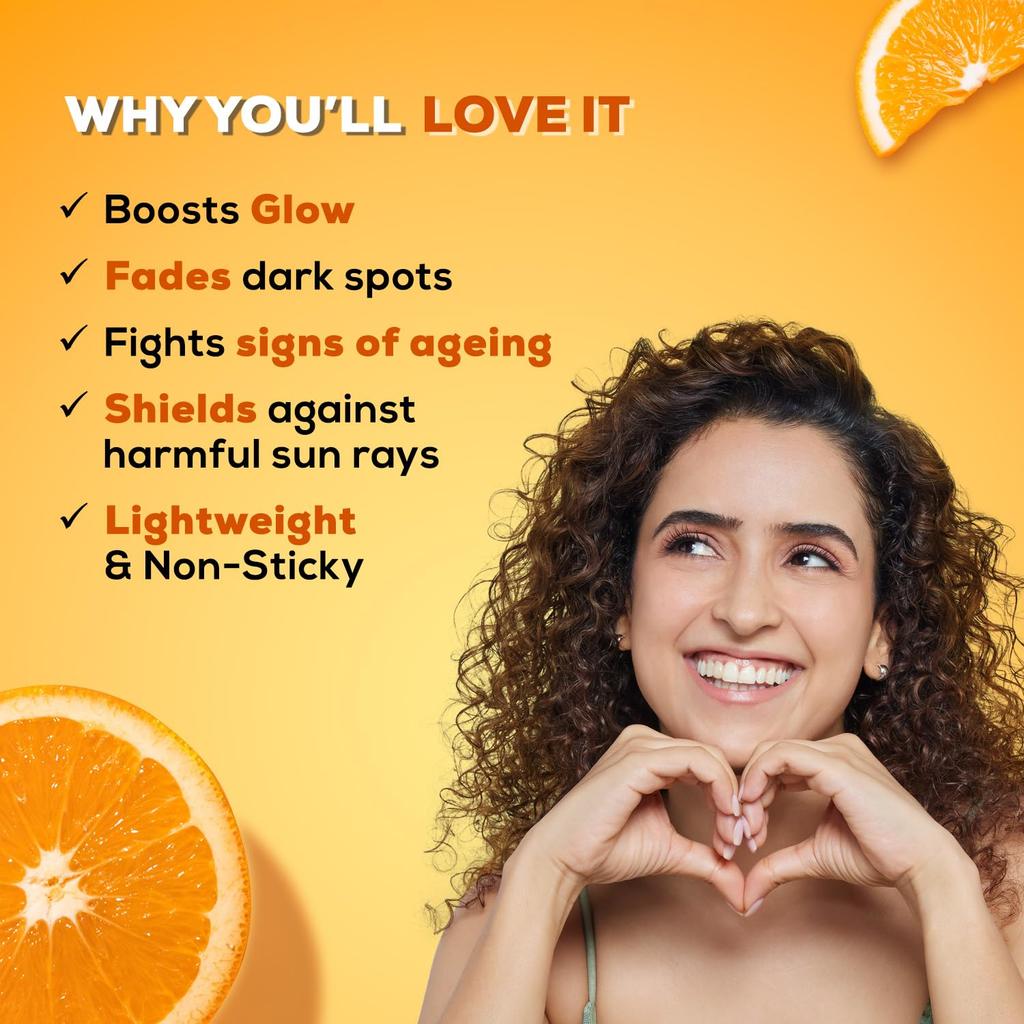 JOY Vitamin C Skin Brightening Face Cream 50ml Pack of 1 for Radiant Glow and Even Tone with Kakadu Plum