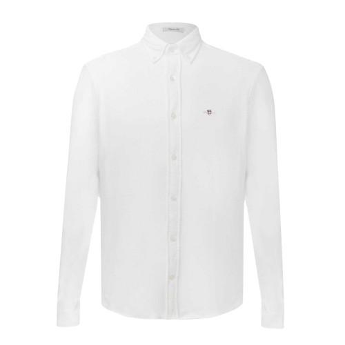 Gant Mens Pique Jersey Regular Long-Sleeved Shirt